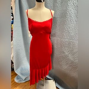 Asymmetrical party evening dress